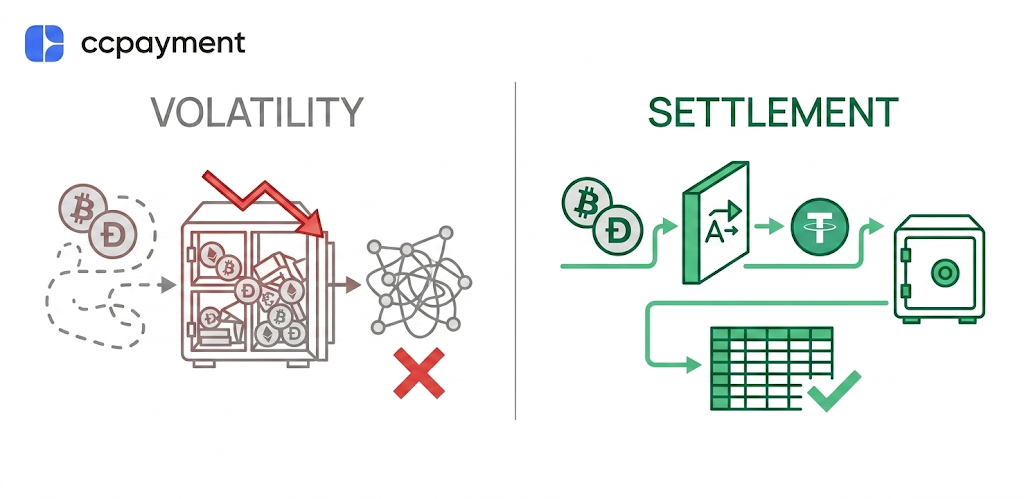 Crypto volatility vs auto-settlement 