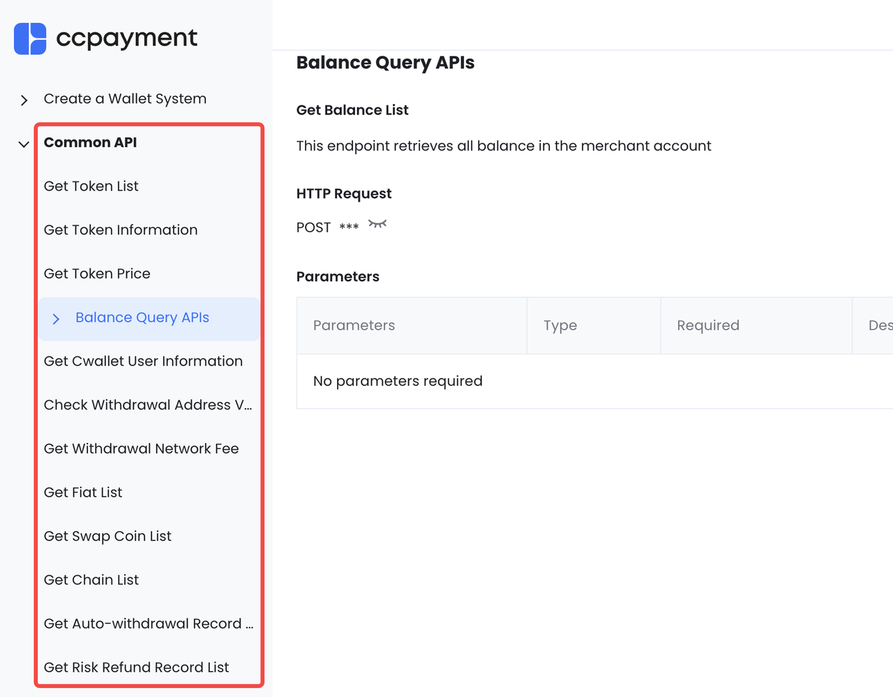 CCPayment API Documentation
