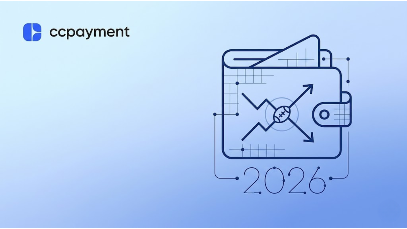 CCPayment guide cover: Prediction Market Crypto Wallet 2026 conceptual illustration.