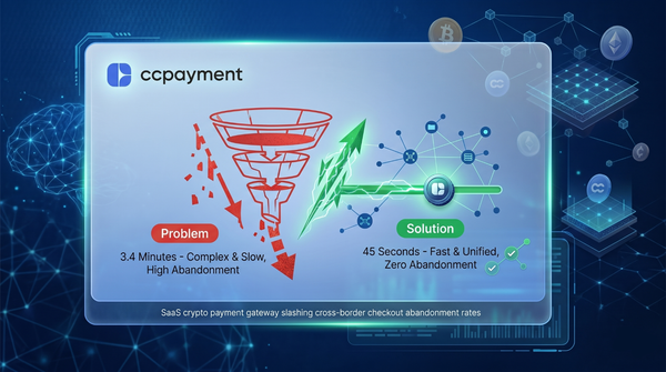 SaaS crypto payment gateway slashing cross-border checkout abandonment rates